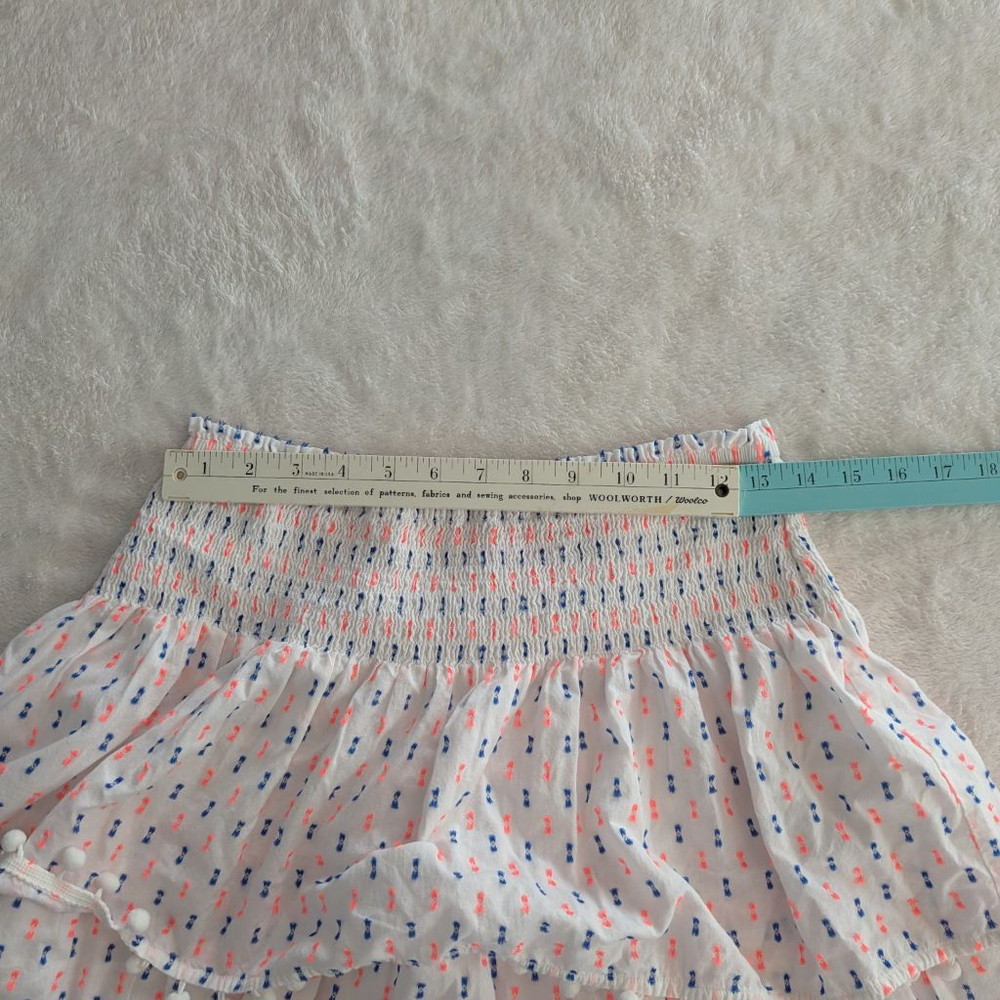 Lilly Pulitzer Ethenia White Blue Orange Patterned Mini Skirt - Small - Picture 7 of 9